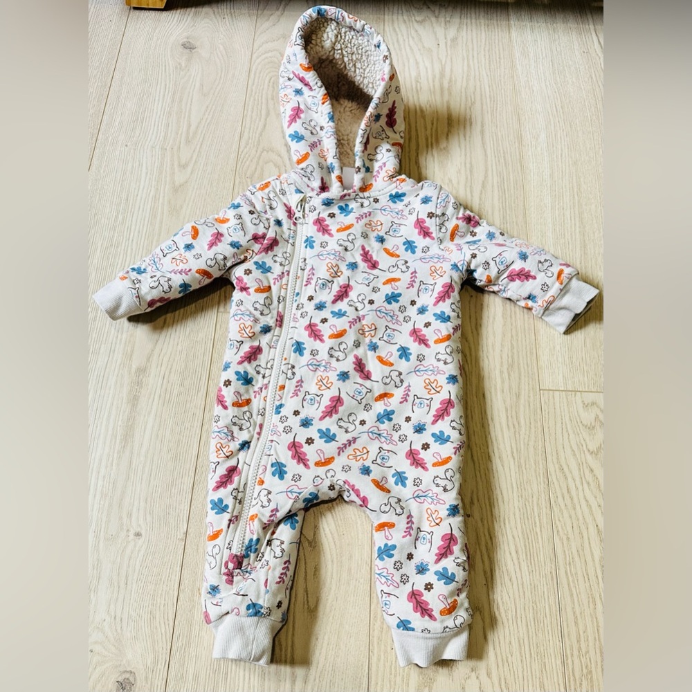 Joe Fresh Baby Fleece One Piece with Hood